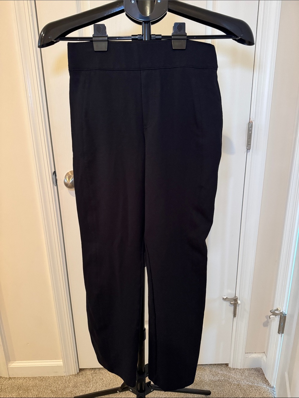 SPANX Black Women's Pull-On Stretch Pants (Petite)